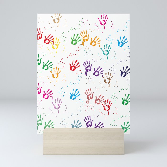 Color Hands Mini Art Print