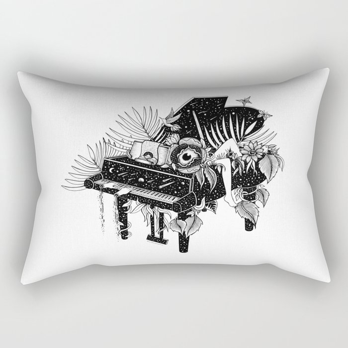 Piano, Melody of life Rectangular Pillow