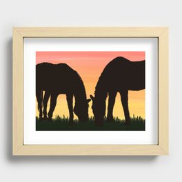 Red and Zippy Recessed Framed Print