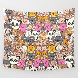 Animals Family Wall Tapestry