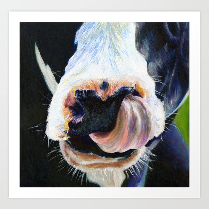 Abstract Cow Art Print By Emilysidey Society6