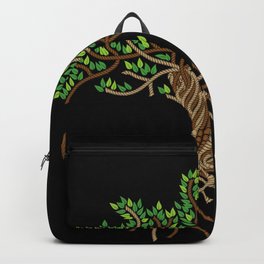 Rope Tree of Life. Rope Dojo 2017 black background Backpack