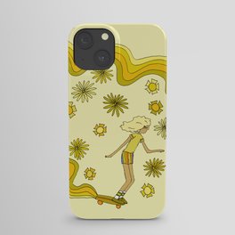 groovy skate hang 10 // tony alva style // surfy birdy art iPhone Case