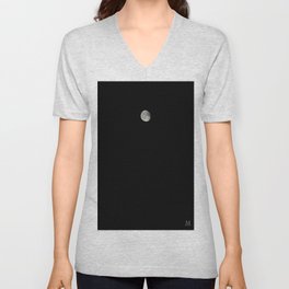 - Simple Moon - V Neck T Shirt