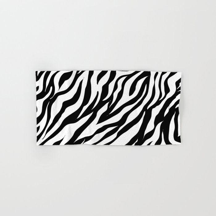 Zebra print.Pattern,,animal print home decor Hand & Bath Towel