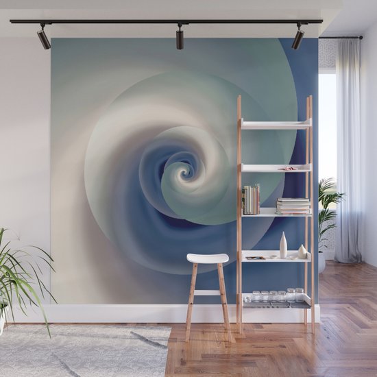 Whirlwind Abstract 3d Digital Art Wall Mural By Katerina Ez Society6