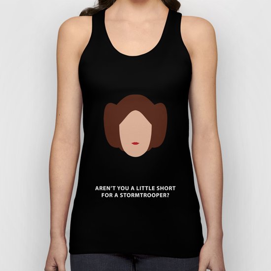 Star Wars Minimalism - Princess Leia Unisex Tank Top