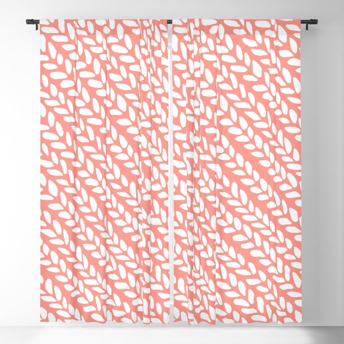 Knit Wave Coral Blackout Curtain