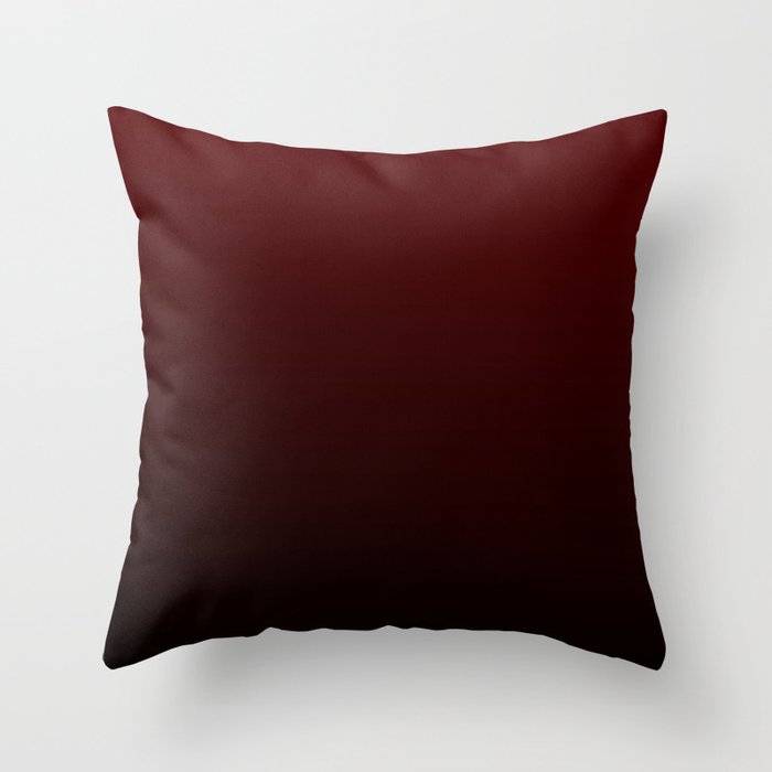 Gradient Collection - Deep Burgundy - Accent Color Decor - Lowest Price On Site Throw Pillow