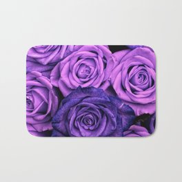 Purple Roses Bath Mat