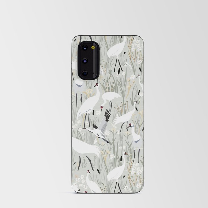 Whooping cranes comeback species neutral Android Card Case