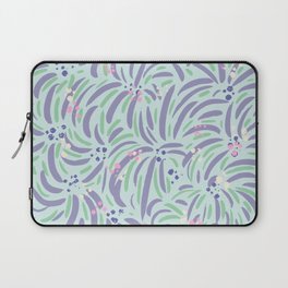 Powerful and floral pattern mint Laptop Sleeve