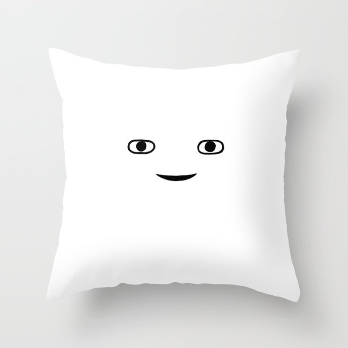 Hi Stranger Face Throw Pillow