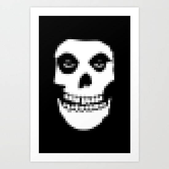 pixelated punk. Art Print