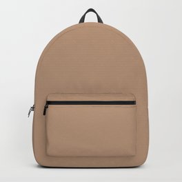Solid Color Pale Taupe Pattern Backpack