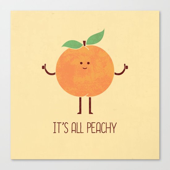 All Peachy Canvas Print