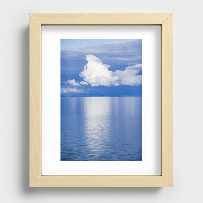 Baltic Sea clouds Recessed Framed Print