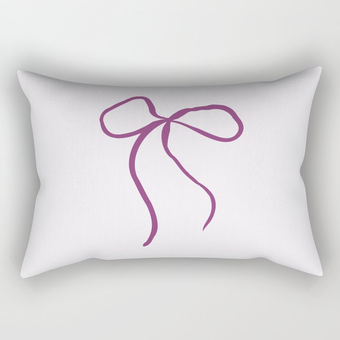 Coquette pink bow Rectangular Pillow