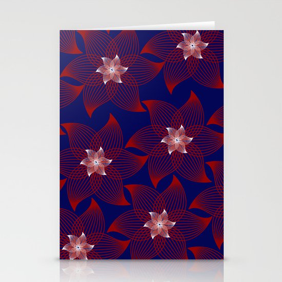 Flower Burst Stationery Cards