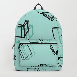 Hand Drawn Books Pattern Backpack