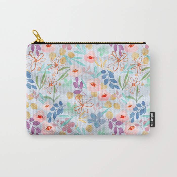 Blossoms and Flowers pattern Carry-All Pouch
