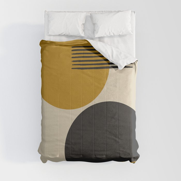 abstract sun and moon  Comforter