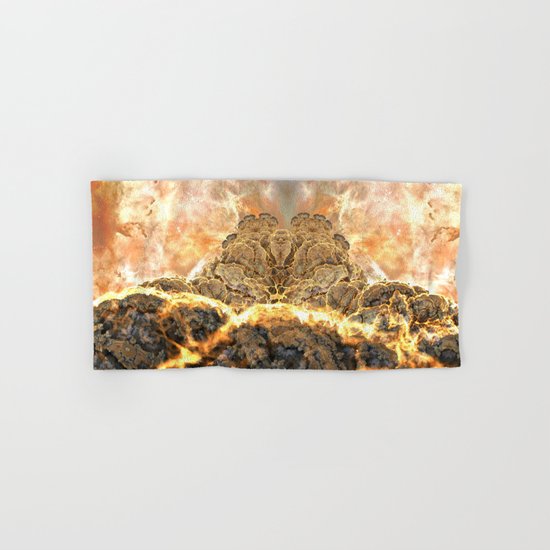 Coral Above the Sun Hand & Bath Towel