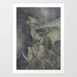 Green Dragon Art Print