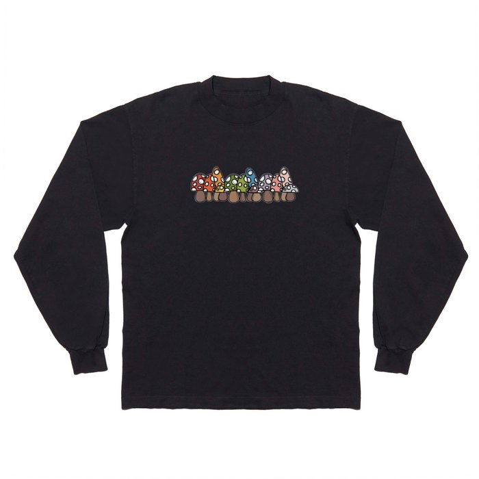 mushroom forest Long Sleeve T Shirt