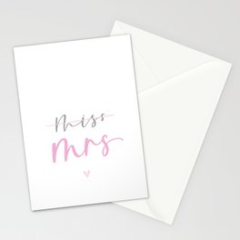 Miss to Mrs Stationery Cards