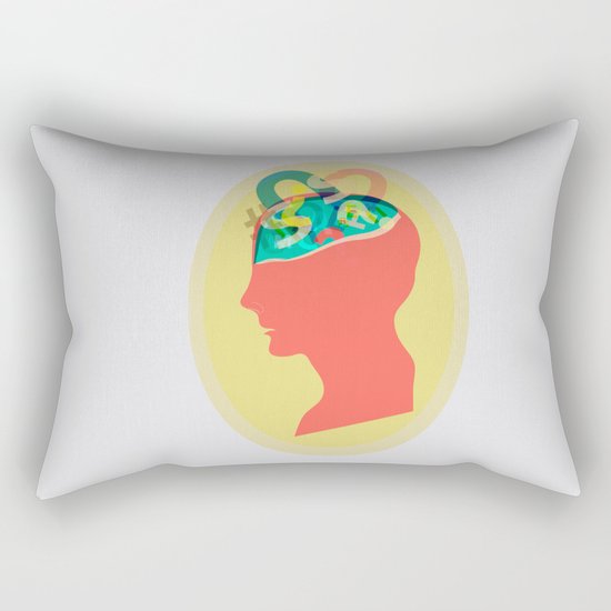 I can´t read your mind Rectangular Pillow