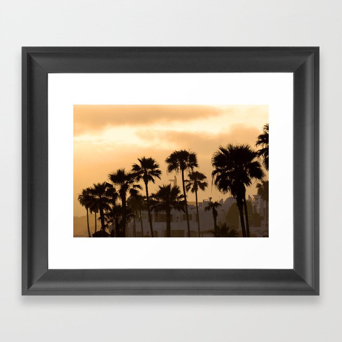 Gaviotas Sunset Framed Art Print