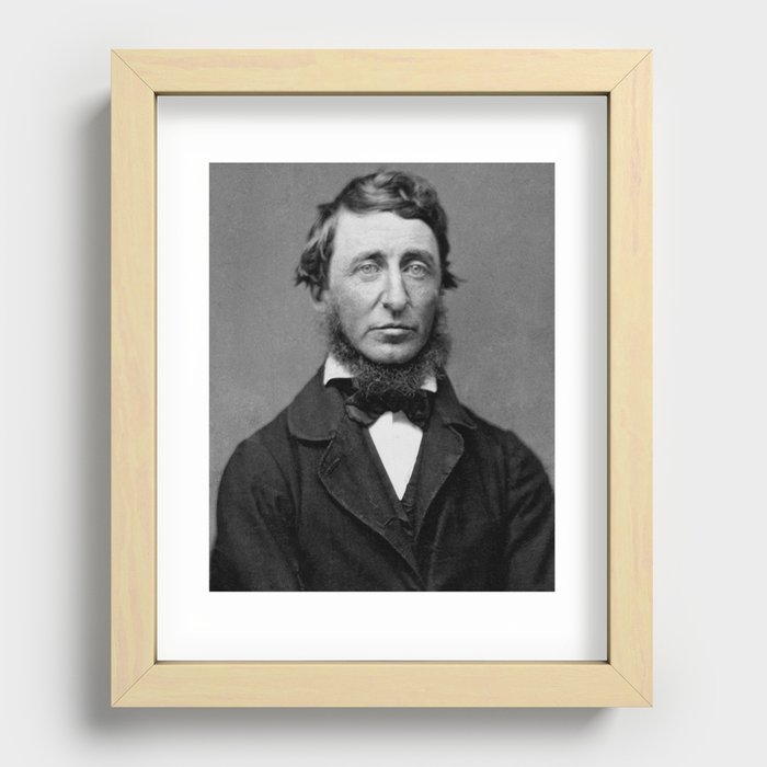Henry David Thoreau - Essayist and Philosopher Recessed Framed Print