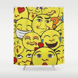 Emojis Galore Shower Curtain