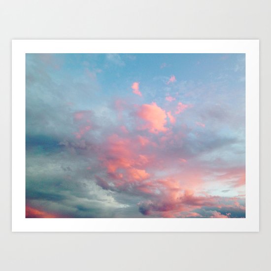 Cotton Candy Sky Art Print