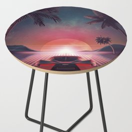 Outrun Classic Sunset Ride Side Table