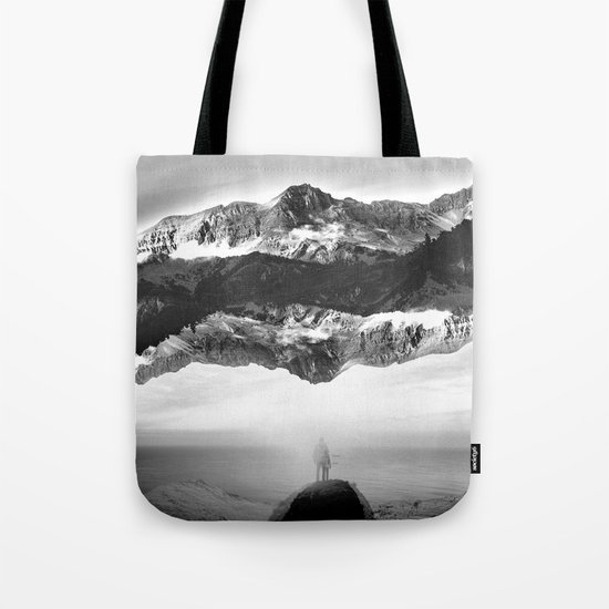 Black and White Ghost of Isolation Tote Bag
