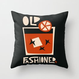 Old Fashioned Cocktail Throw Pillow