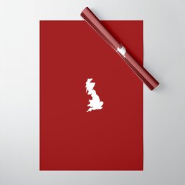 Shape of united kingdom 2 (uk) Wrapping Paper