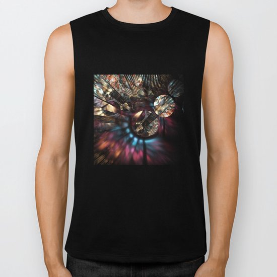 Voltage in Circles and Lines Biker Tank