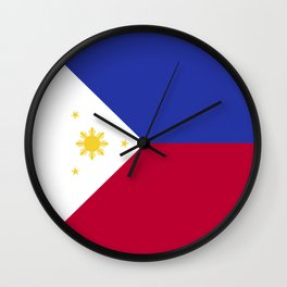 Philippines flag emblem Wall Clock