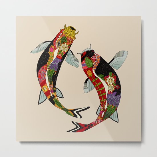 koi chamomile Metal Print