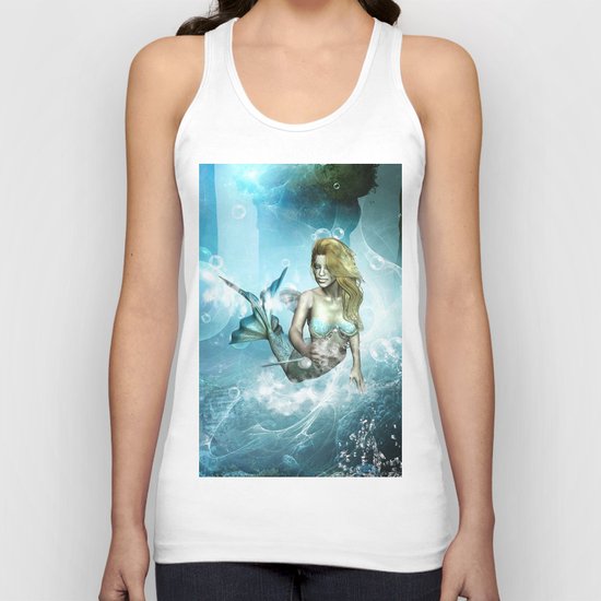 Beautiful mermaid Unisex Tank Top