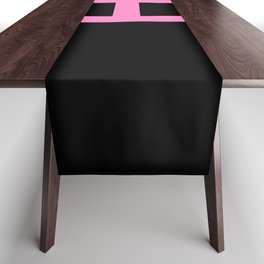 LETTER H (PINK-BLACK) Table Runner