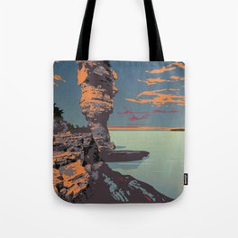 Fathom Five National Park Poster (Flowerpot Island) Tote Bag