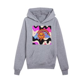 Psychedelic Sun Kids Pullover Hoodies