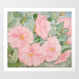 Watercolor Magnolia Art Print