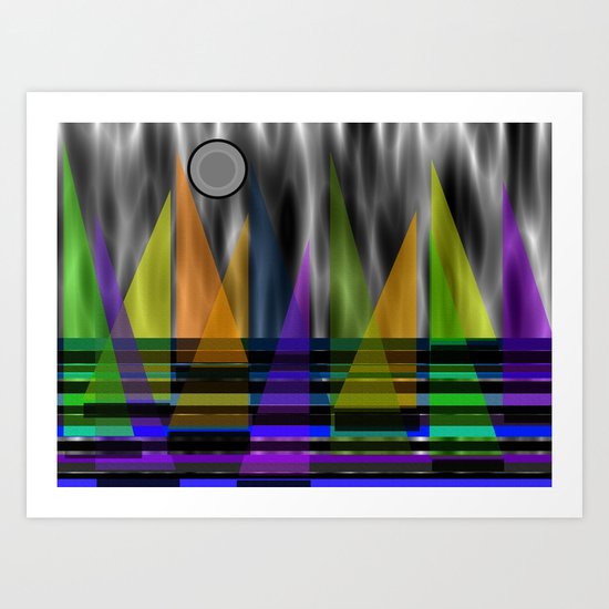 Stormy Sailing Art Print