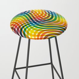 Abstract Colorful Pattern Design. Bar Stool
