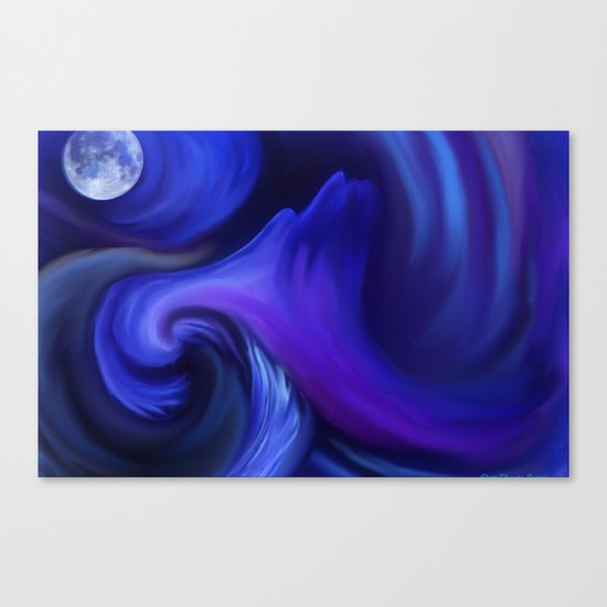 MIDNIGHT MUSHROOM Canvas Print